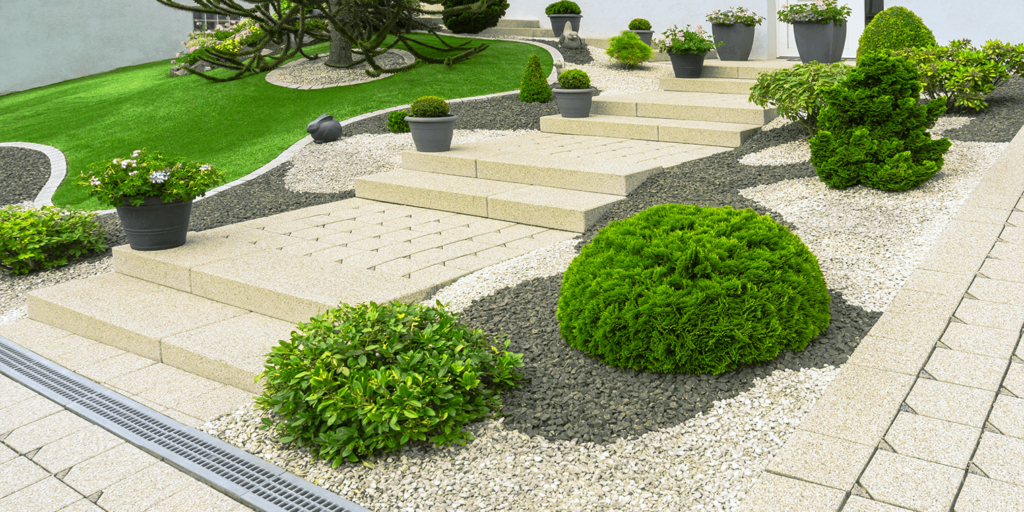 living color garden center design a gracefully modern garden monochromatic shrubs white flowers
