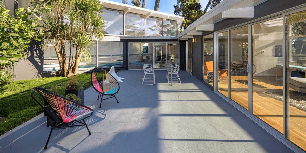 living color garden center design a gracefully modern garden tropical patio mid century modern chairs