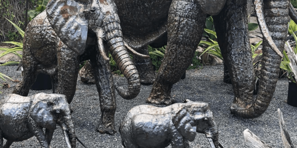 -living color garden center -garden statuary elephants