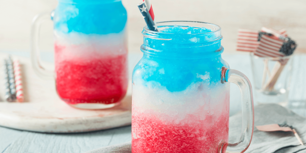 living color garden center_-red white and blue frozen drinks