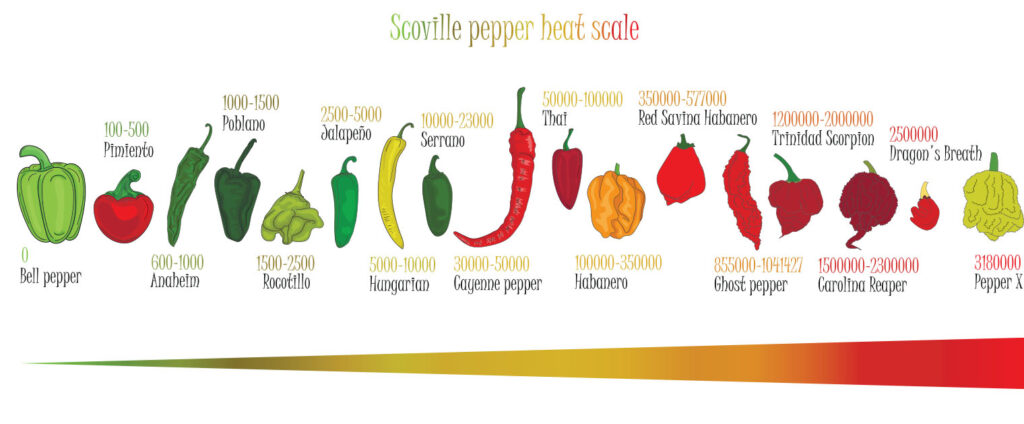 Living Color Garden Center-Florida-8 Great Peppers to Plant-pepper heat scale